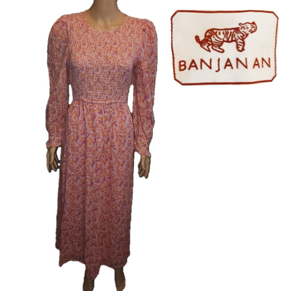 Banjanan Pink Paisley Maxi Dress
